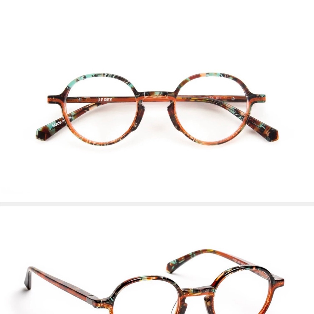 Le Rey Tortoise Shell Round Glasses